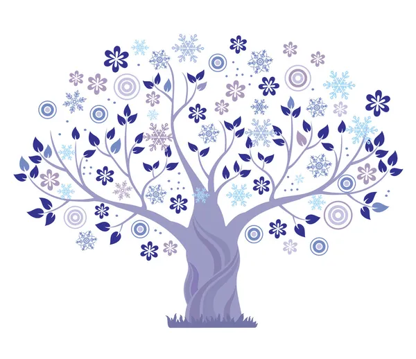 Drzewo zimowe. — Wektor stockowy