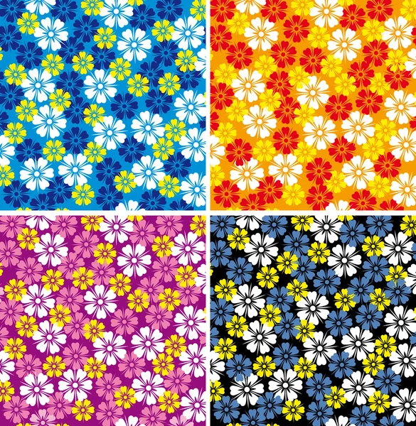 stock vector Flower background. Set.