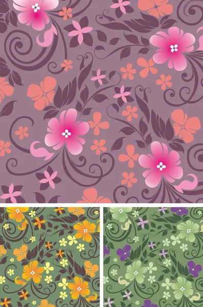 Floral background. Fabric. — Stock Vector