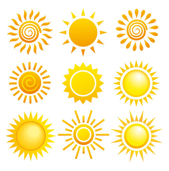 Suns. Elements for design.