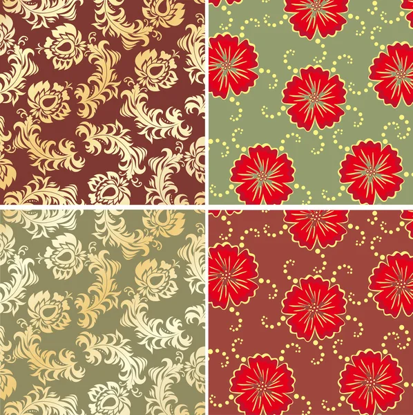 Floral background. Fabric. — Stock Vector