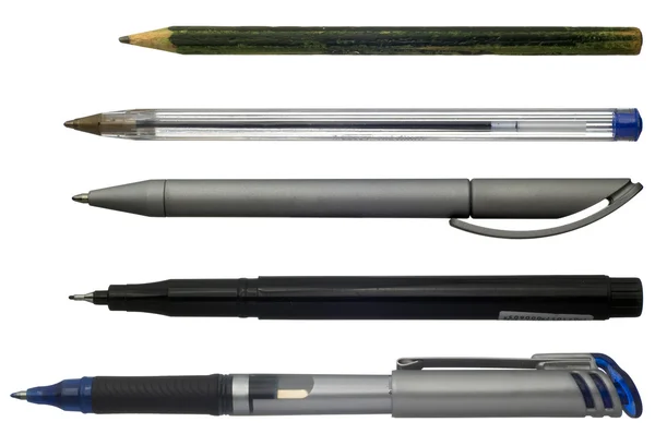 Ручки і олівці — стокове фото