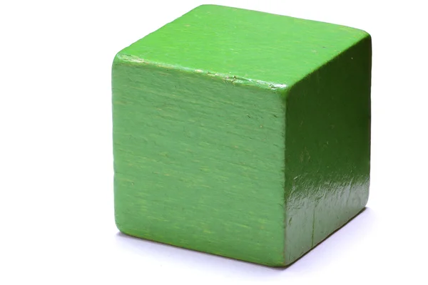 Zelená kostka — Stock fotografie