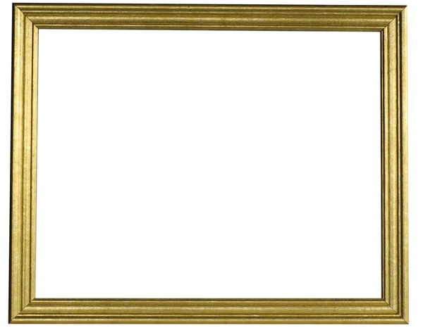 Gold frame with clipping path — Stock Photo, Image