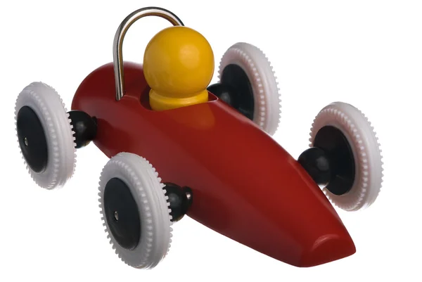 Gyermek piros játék versenyautó Stock Kép