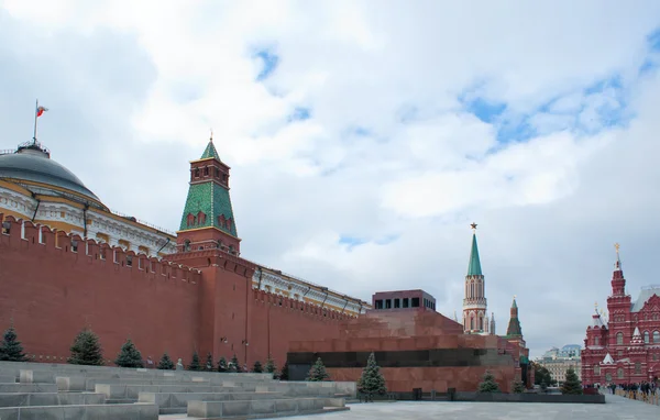 Mausoleum, Kreml väggen, pantheon — Stock fotografie