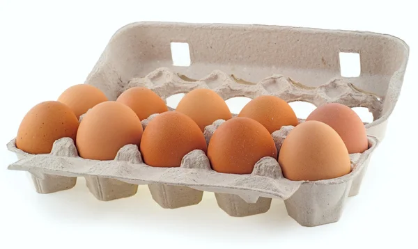 Δέκα αυγά στην κασέτα — Φωτογραφία Αρχείου