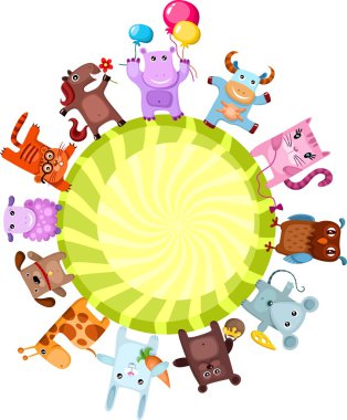 Cute animals clipart