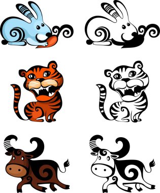 Cute animals clipart