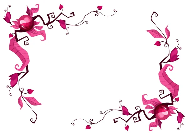 Illustration Vectorielle Joli Cadre Saint Valentin — Image vectorielle