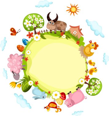 Easter card clipart