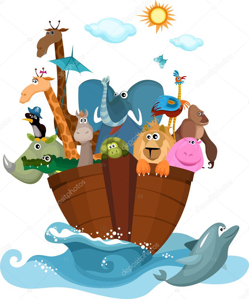 Vector Illustration of a Noah's Ark
