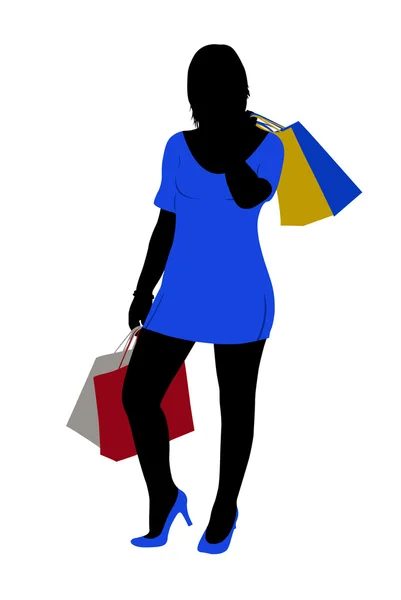 Mulher compras —  Vetores de Stock