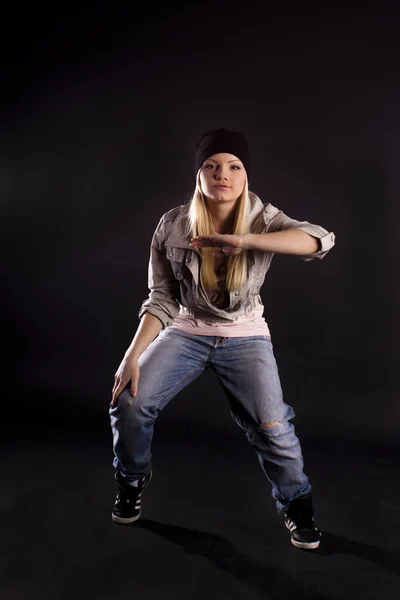 Taniec nowoczesny. hip-hop. — Zdjęcie stockowe