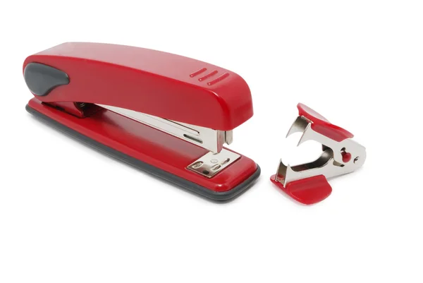 Red stapler and staple remove — Stock Photo, Image