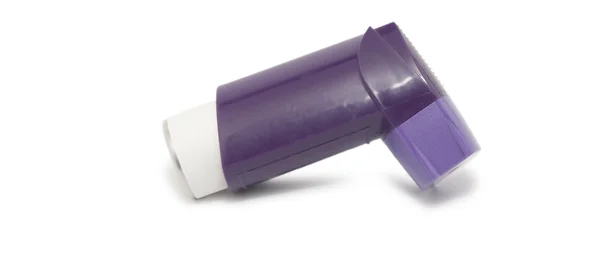 紫の吸入器 ストックフォト
