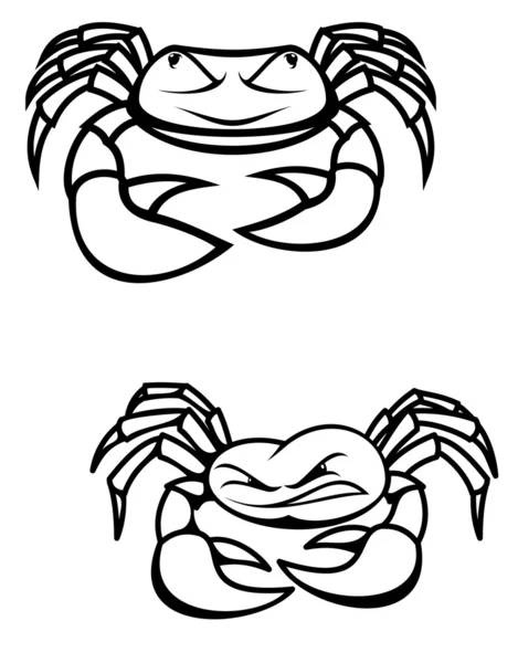 Two crabs — Stock Vector