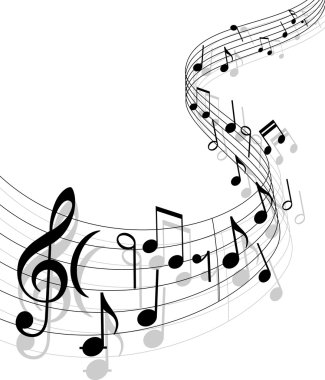 Music background clipart