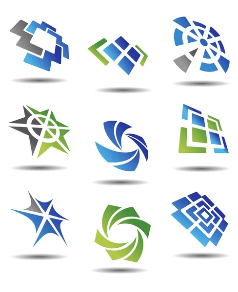 Reihe abstrakter Symbole — Stockvektor