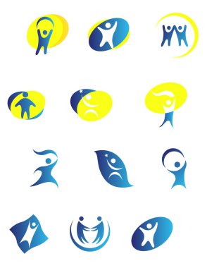 Isolated signs and symbols for design clipart