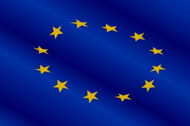 Tasarım arka plan veya doku olarak Avrupa Birliği bayrağı