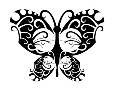 Tattoo butterfly clipart