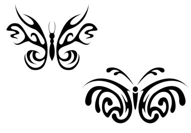 Tattoo butterfly clipart