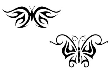 Tattoo butterfly clipart