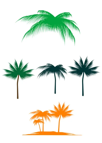 Zestaw palm — Wektor stockowy