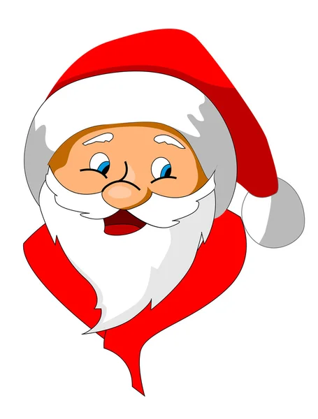 Funny Santa Claus Comme Icône Symbole Noël — Image vectorielle