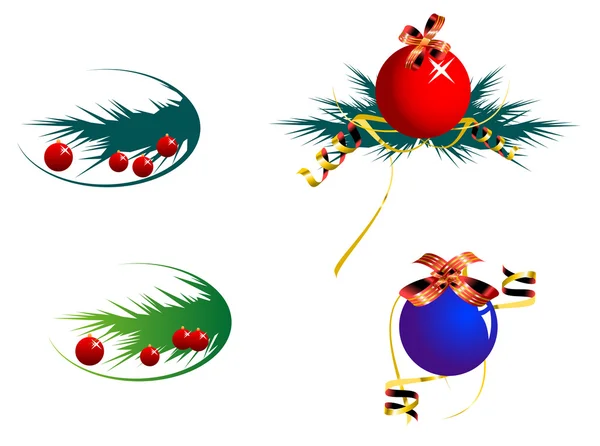 Boules de décoration — Image vectorielle