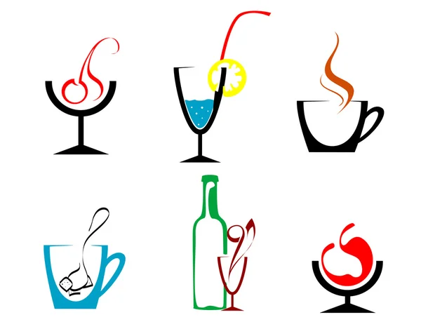 Beverages and drinks — Stock Vector