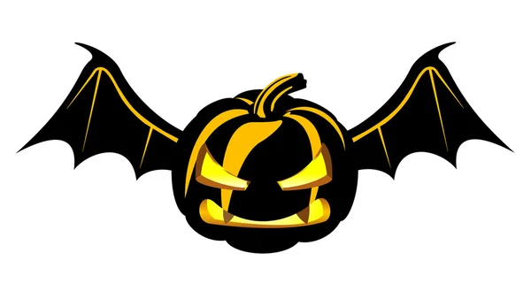 Dark Danger Halloween Pumpkin Wings — Stockvector