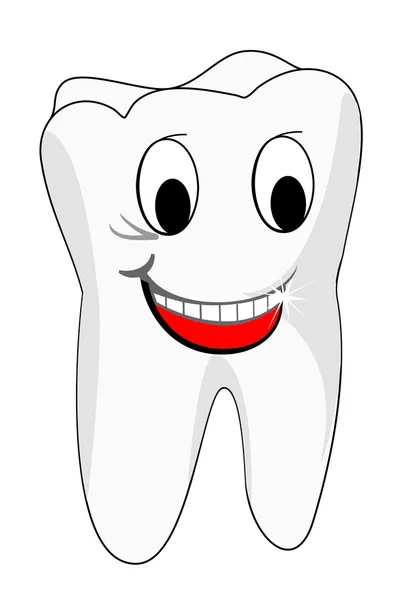 Weiße Zähne — Stockvektor
