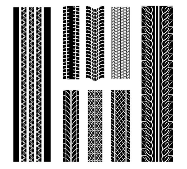 Patrones de neumáticos — Archivo Imágenes Vectoriales