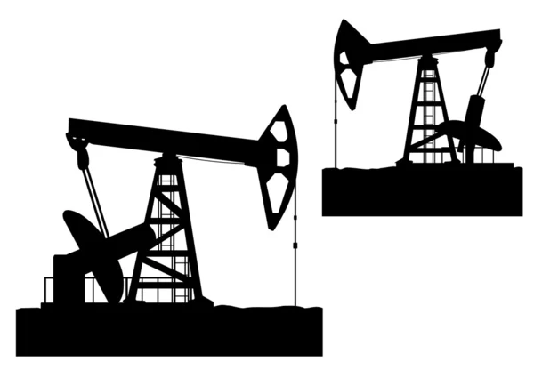 Campo petrolífero — Vector de stock