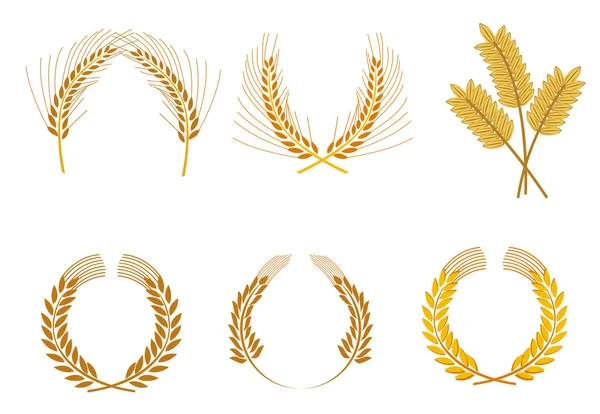 Зерновые венки — стоковый вектор