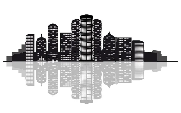 Modern Városkép Design Üzleti Koncepció — Stock Vector