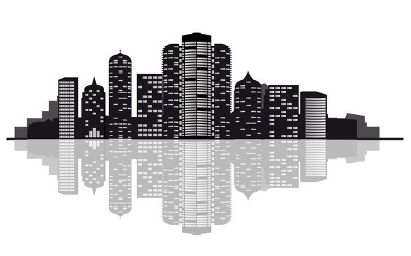 Modern cityscape for design as a business concept