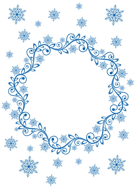 Снежинки Снежинки Дизайна Изолированы Белом — стоковый вектор