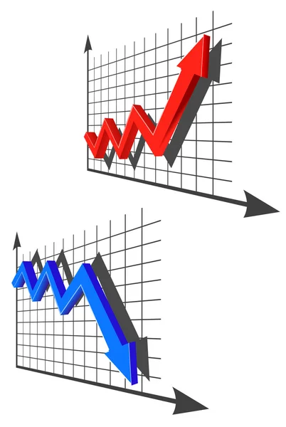 Kolor Wykresu Dla Koncepcji Projektu Biznes — Wektor stockowy