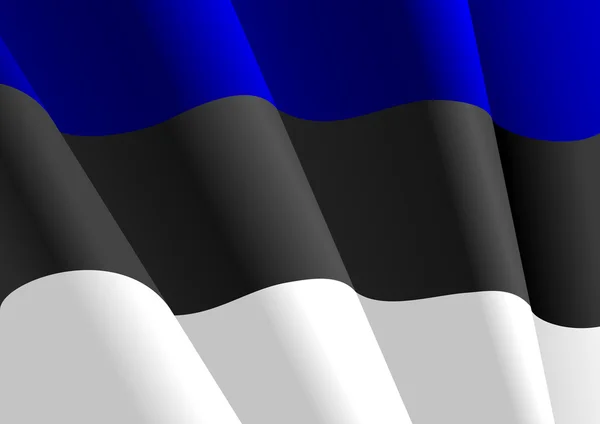 Észtország zászlaja — Stock Vector