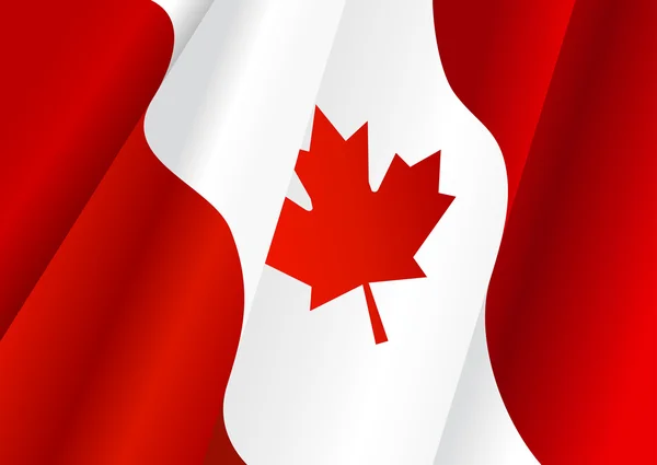 Flag Canada Design Background Texture — Stock Vector