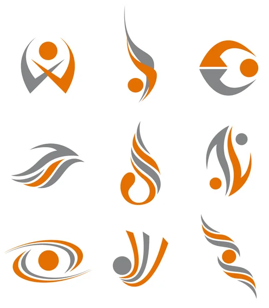 Verzameling abstracte symbolen — Stockvector