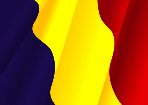 Flagge von Rumania — Stockvektor