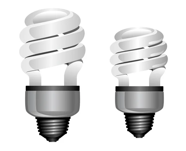 Light Bulb Isolated White Symbol Power Concept — Stock Vector