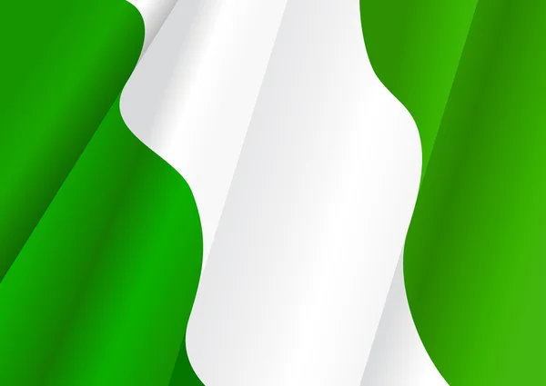 Bandera Nigeria Para Diseño Como Fondo Textura — Archivo Imágenes Vectoriales