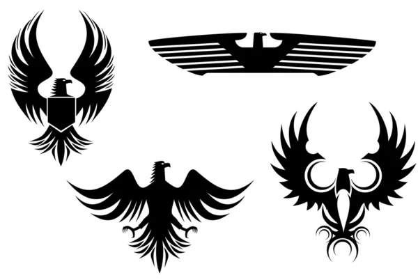 Tatuajes de águila — Vector de stock