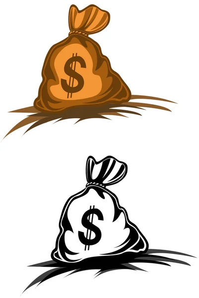 Money Bag Dollar Symbol Design — Stock Vector
