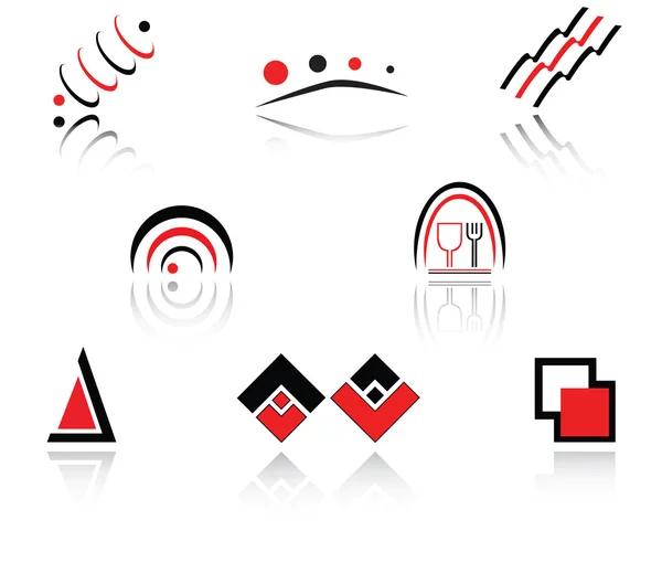 Conjunto Símbolos Aislados Para Diseñadores Marcas — Archivo Imágenes Vectoriales